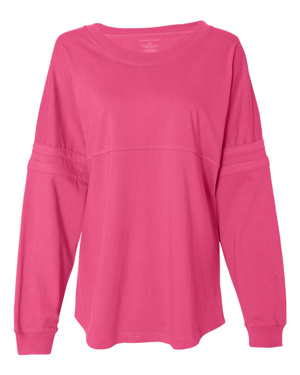 Fuchsia Women's Jersey Pom Pom Long Sleeve T-Shirt - T14