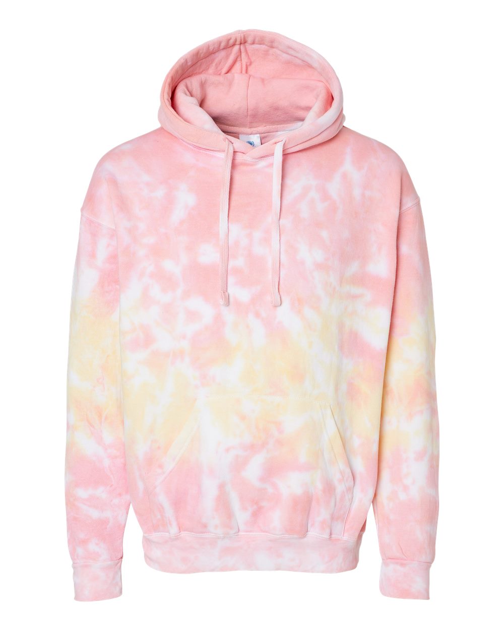 Front View of Funnel Cake Tie-Dyed Hooded Sweatshirt - 8777