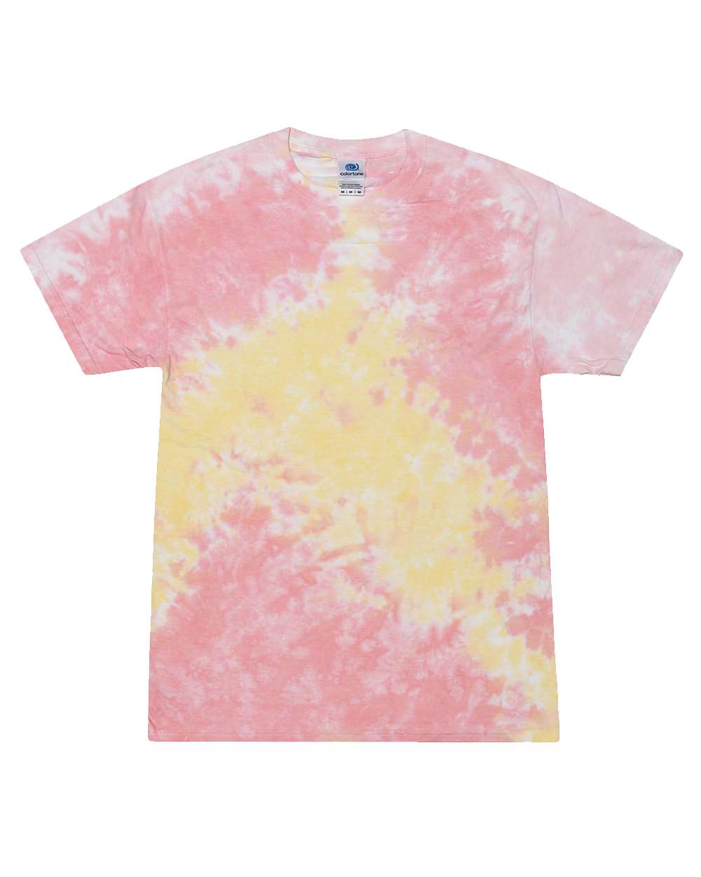 Front View of Funnel Cake Youth Multi-Color Tie-Dyed T-Shirt - 1000Y