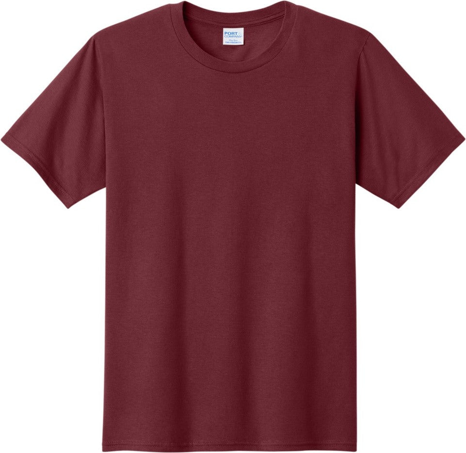 Front View of Garnet Port & Co Fan Favorite Tee. PC450