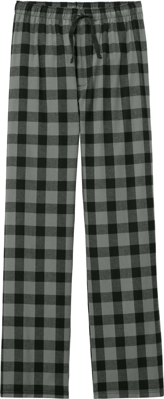 Front View of G/BkBfflCk District Flannel Plaid Pant. DT1800