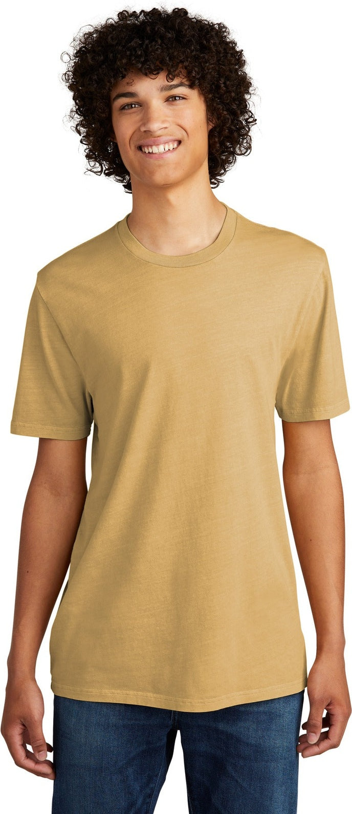 Front View of GldnWheat Allmade Unisex Mineral Dye Organic Cotton Tee AL2400
