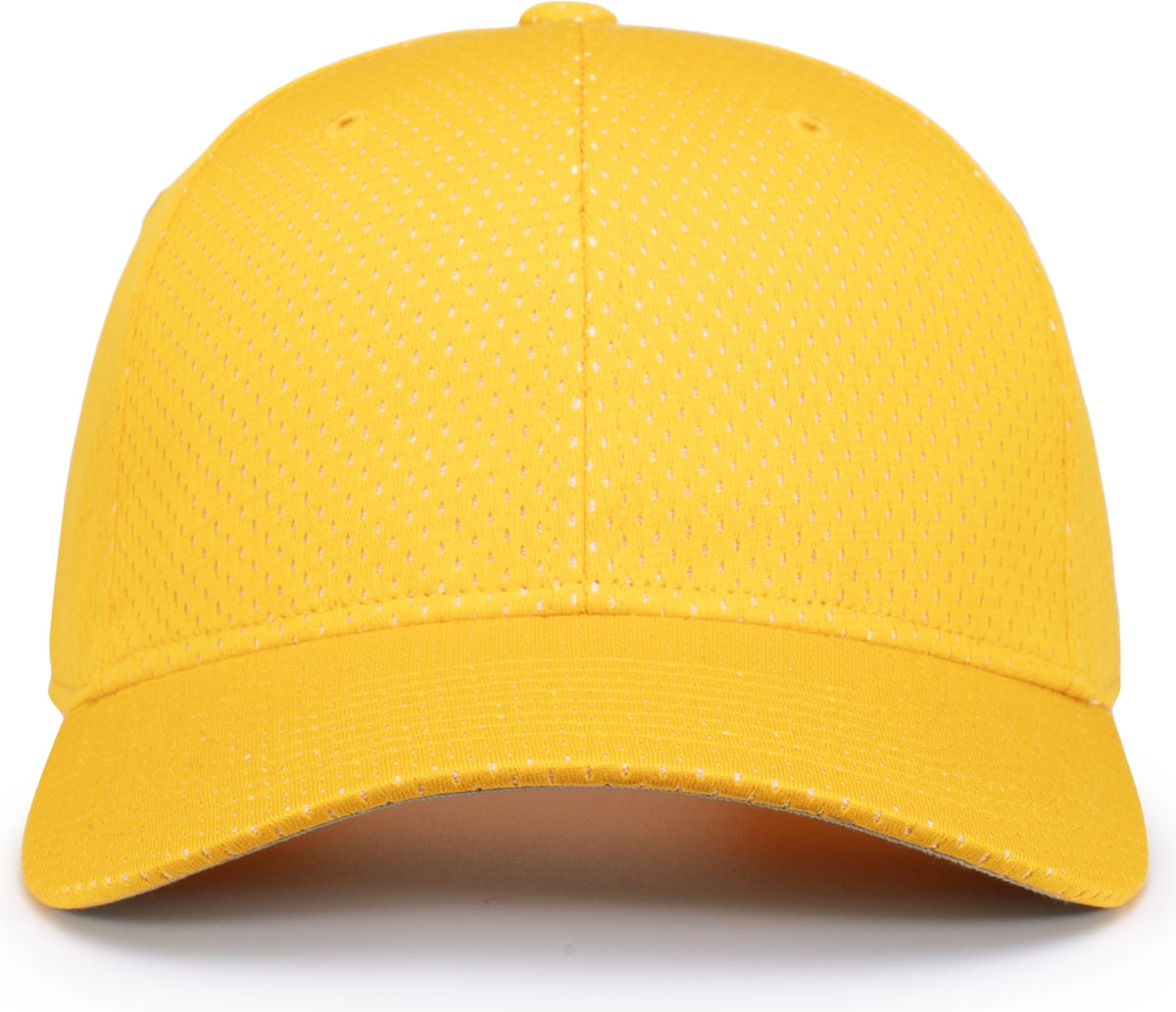 Front View of GOLD ATHLETIC MESH CAP