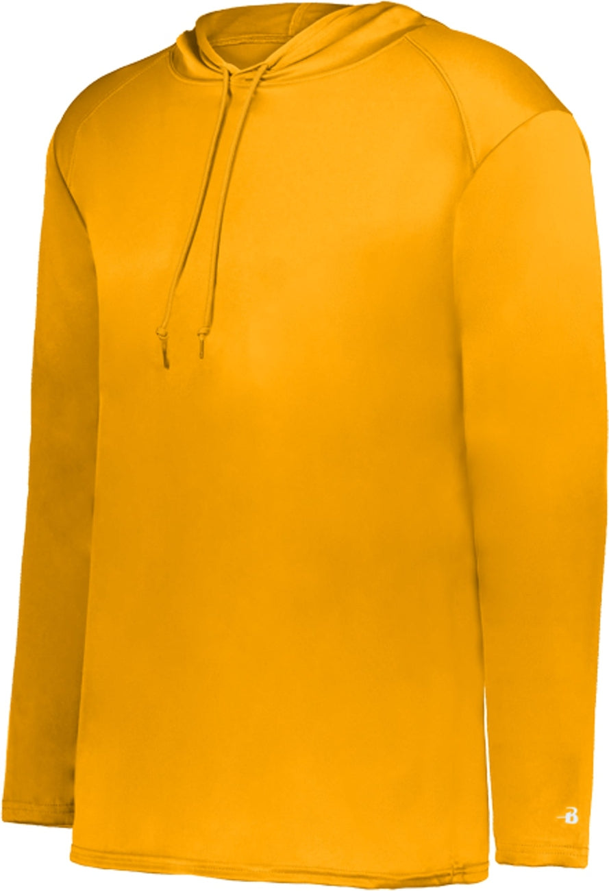 GOLD B-CORE L/S HOOD TEE