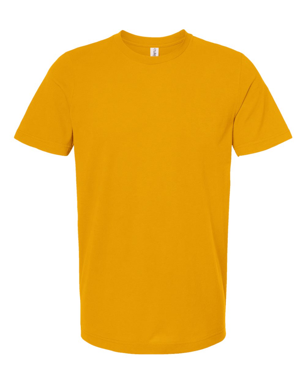 Front View of Gold Combed Cotton T-Shirt - 602