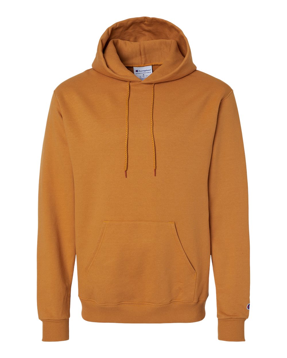 Front View of Gold Glint Powerblend® Hooded Sweatshirt - S700