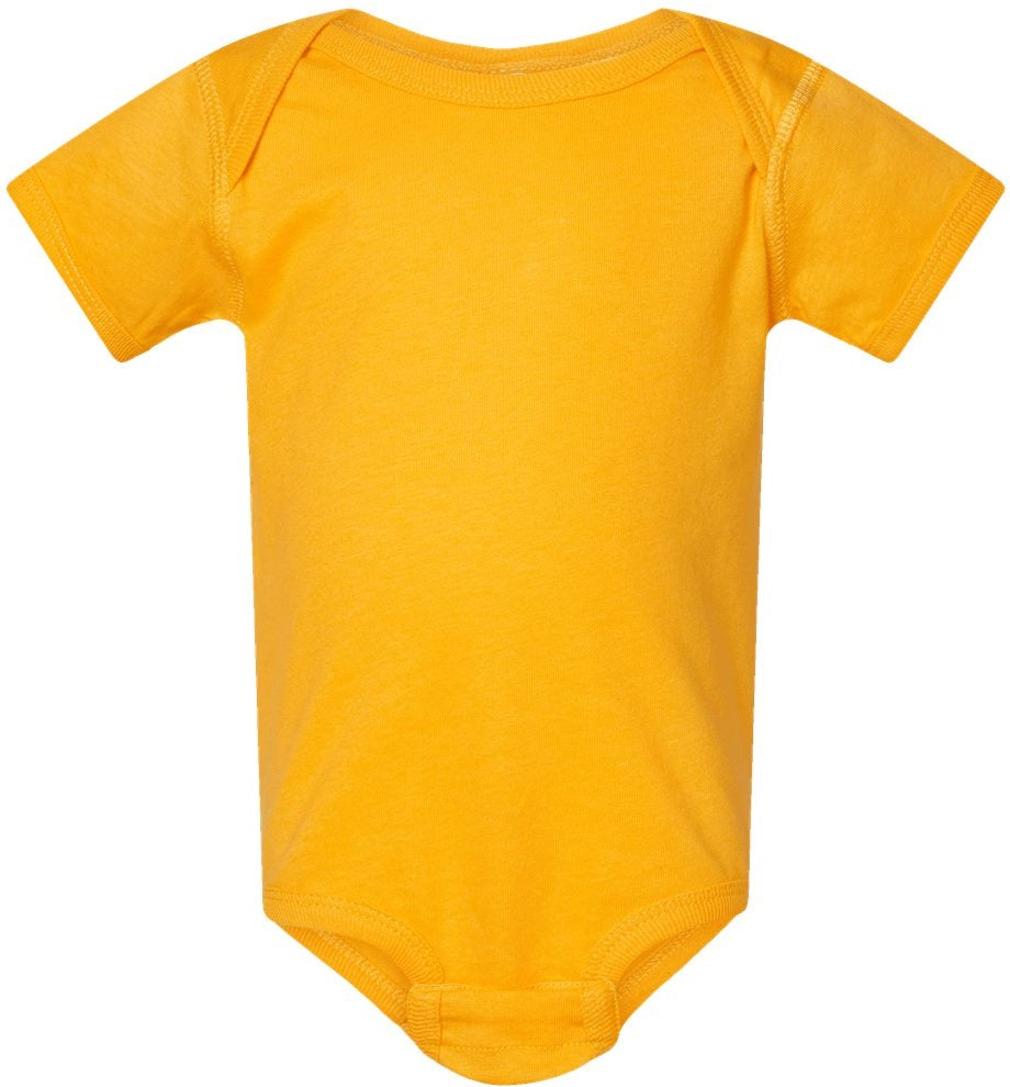 Front View of Gold Infant Fine Jersey Bodysuit - 4424