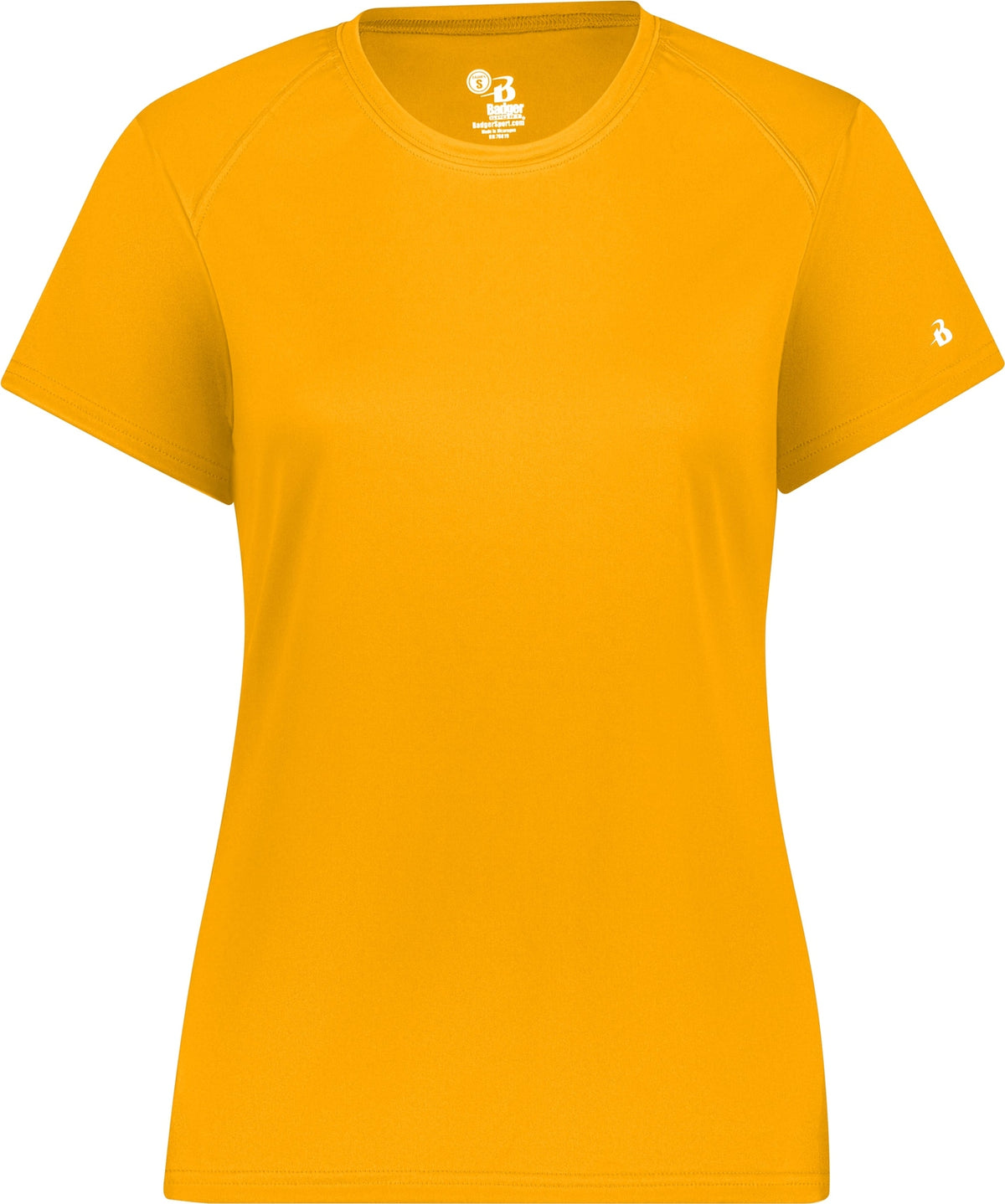 Front View of GOLD LADIES B-CORE TEE