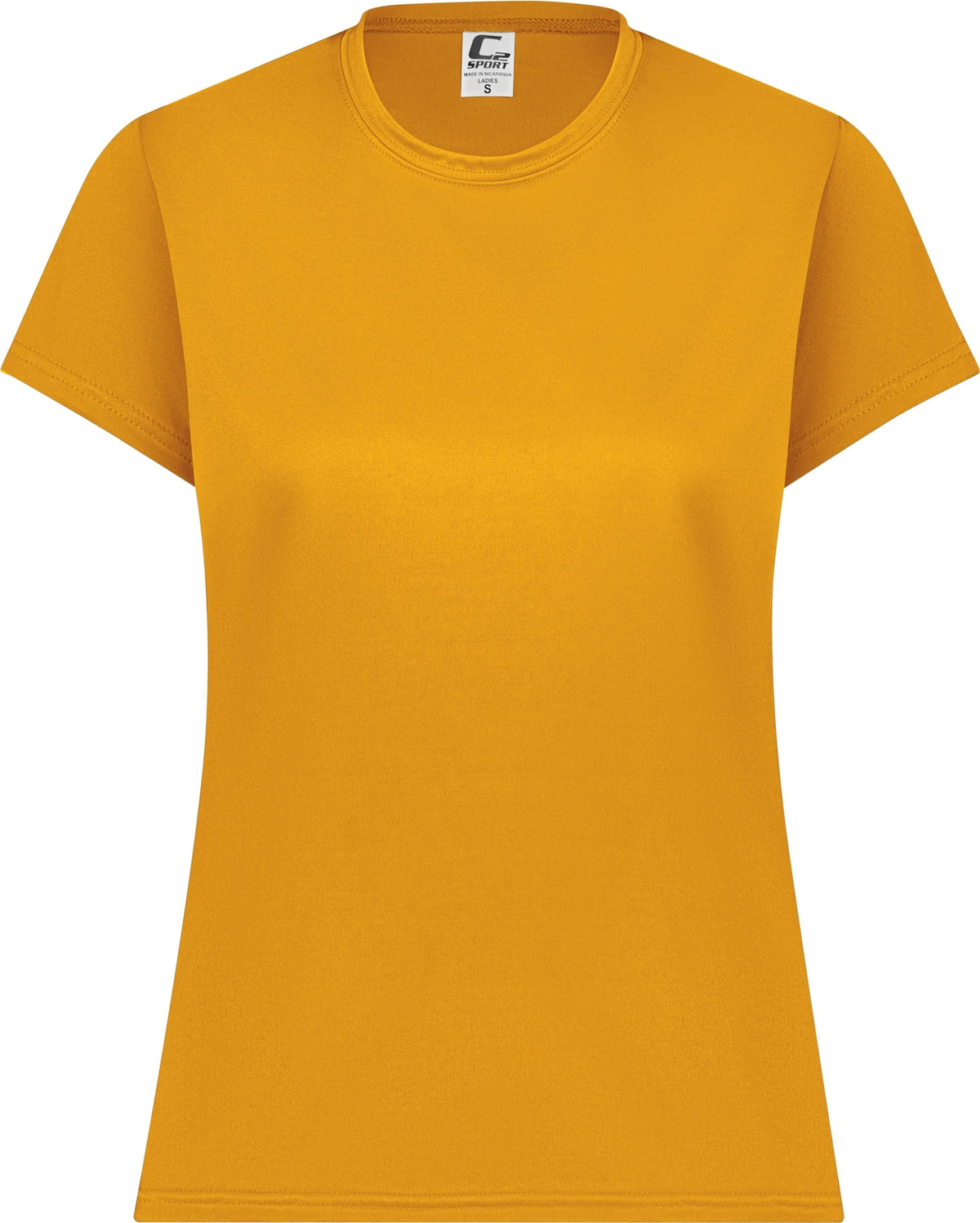 Front View of GOLD LADIES C2 TEE