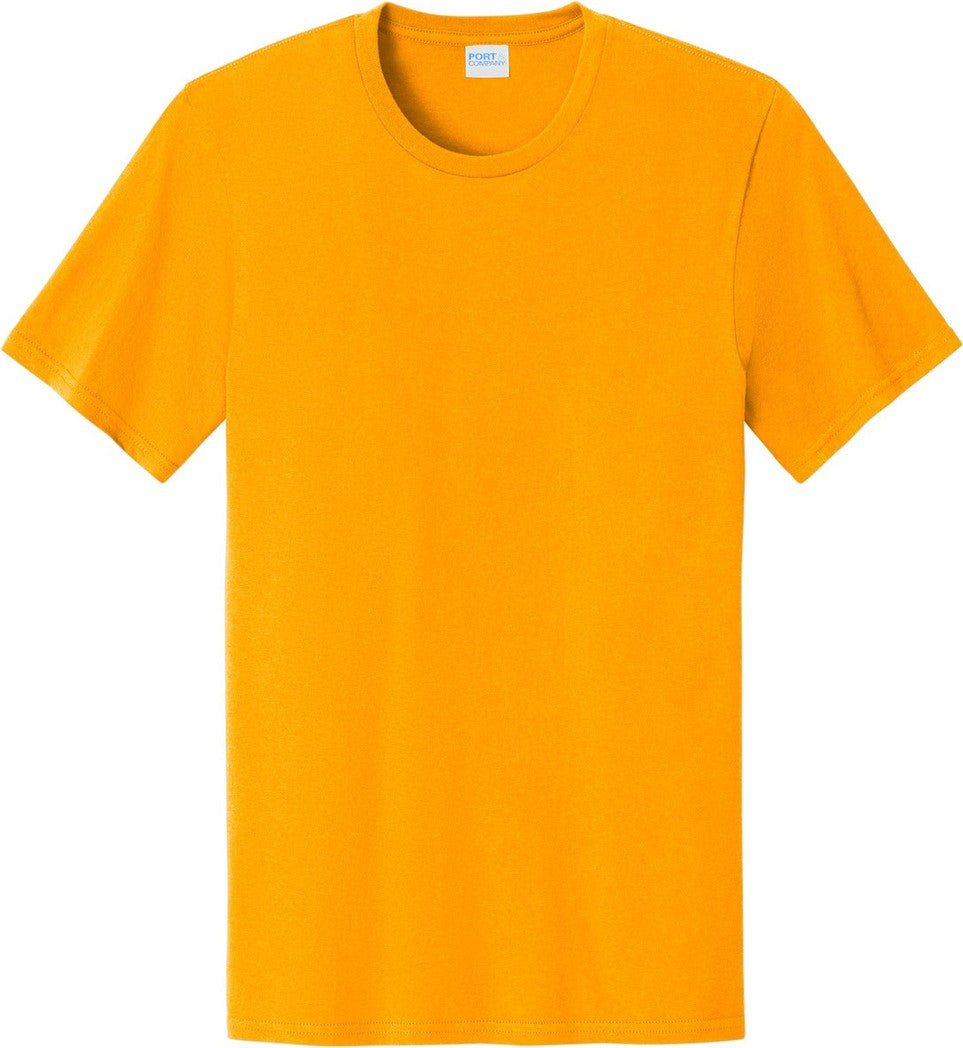 Front View of Gold Port & Co Easy Cotton Tee PC43