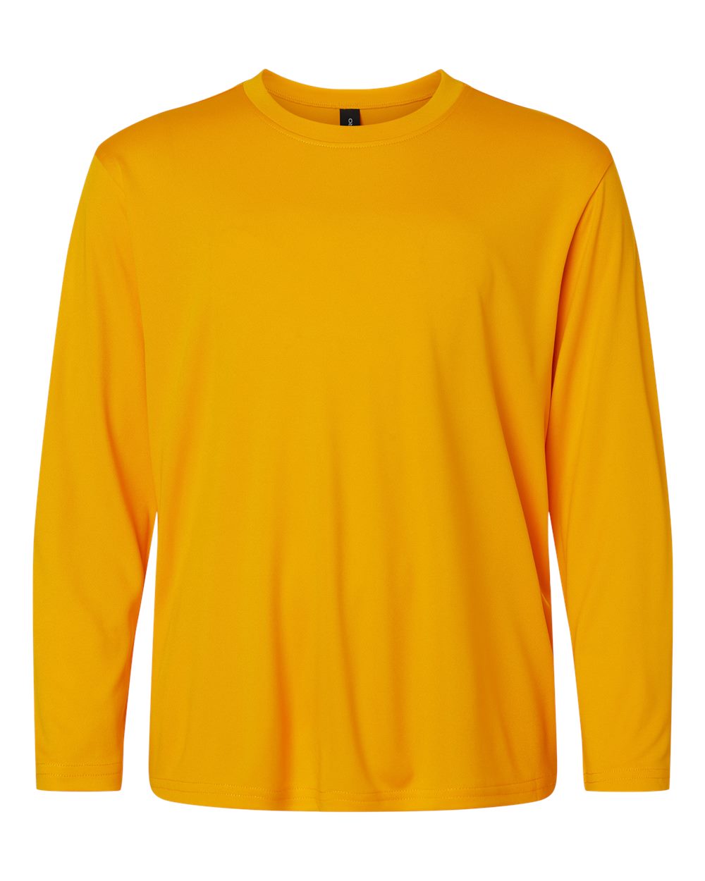 Front View of Gold Pro-Lock Youth Performance Long Sleeve T-Shirt - 48400Y