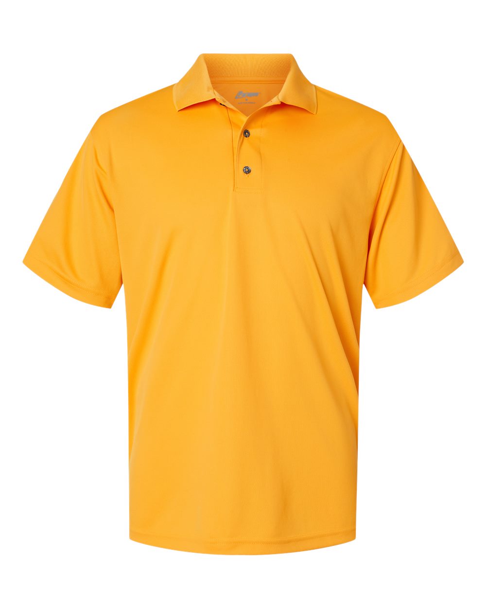 Front View of Gold Saratoga Performance Mini Mesh Polo - 100