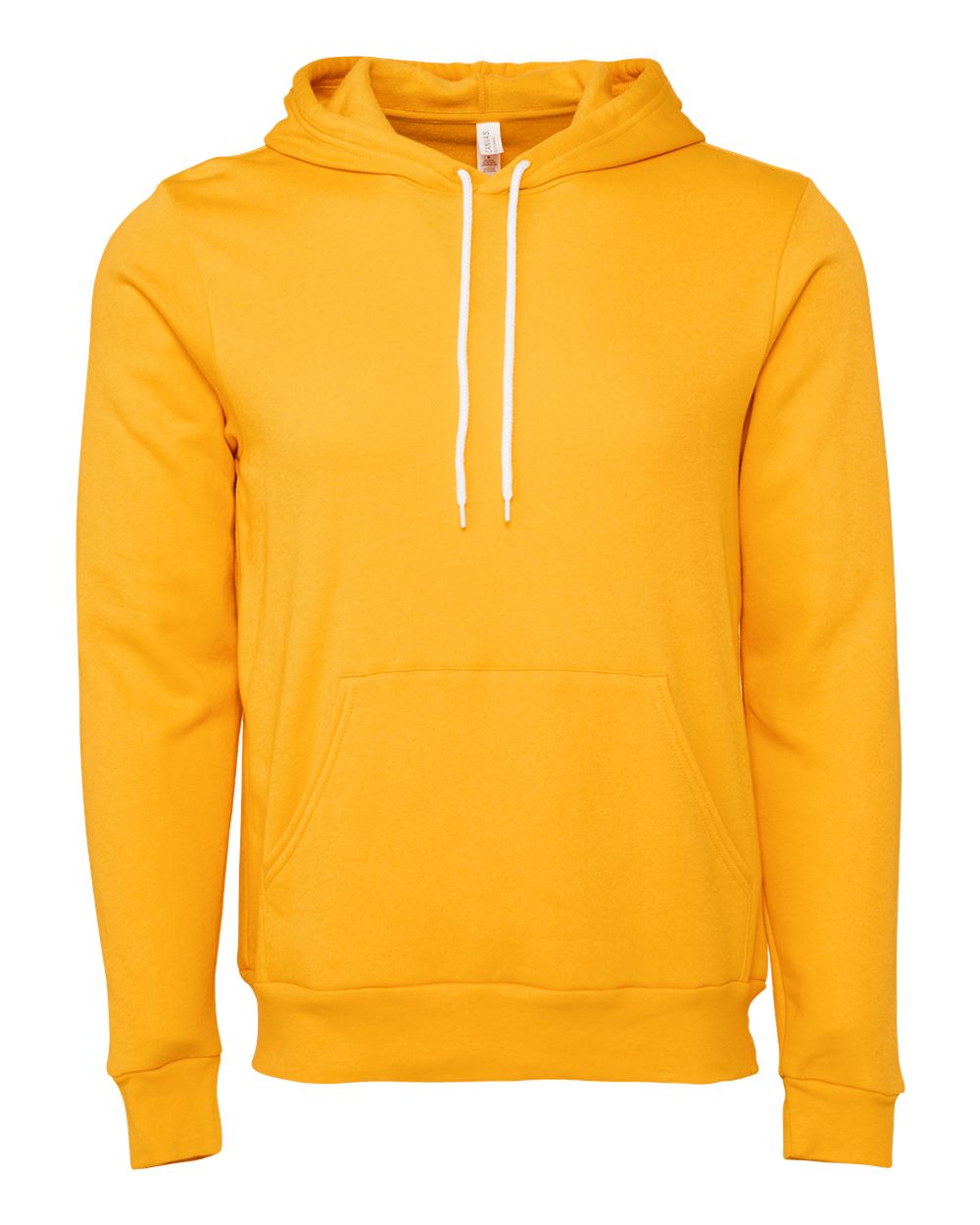 Front View of Gold Sponge Fleece Hoodie - 3719
