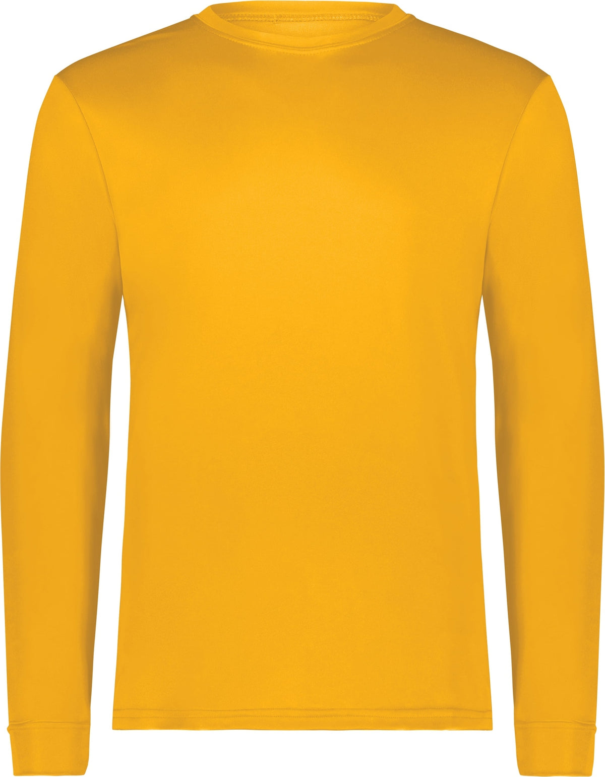 Front View of GOLD WICKING LONG SLEEVE T-SHIRT