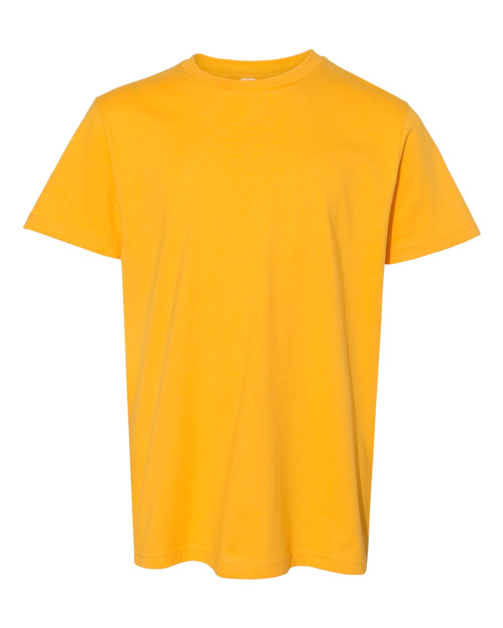 Front View of Gold Youth Fine Jersey Tee - 6101