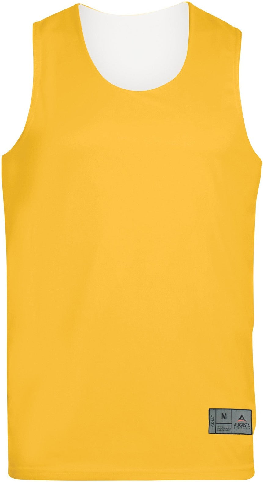 Front View of GOLD/WHITE REVERSIBLE WICKING TANK