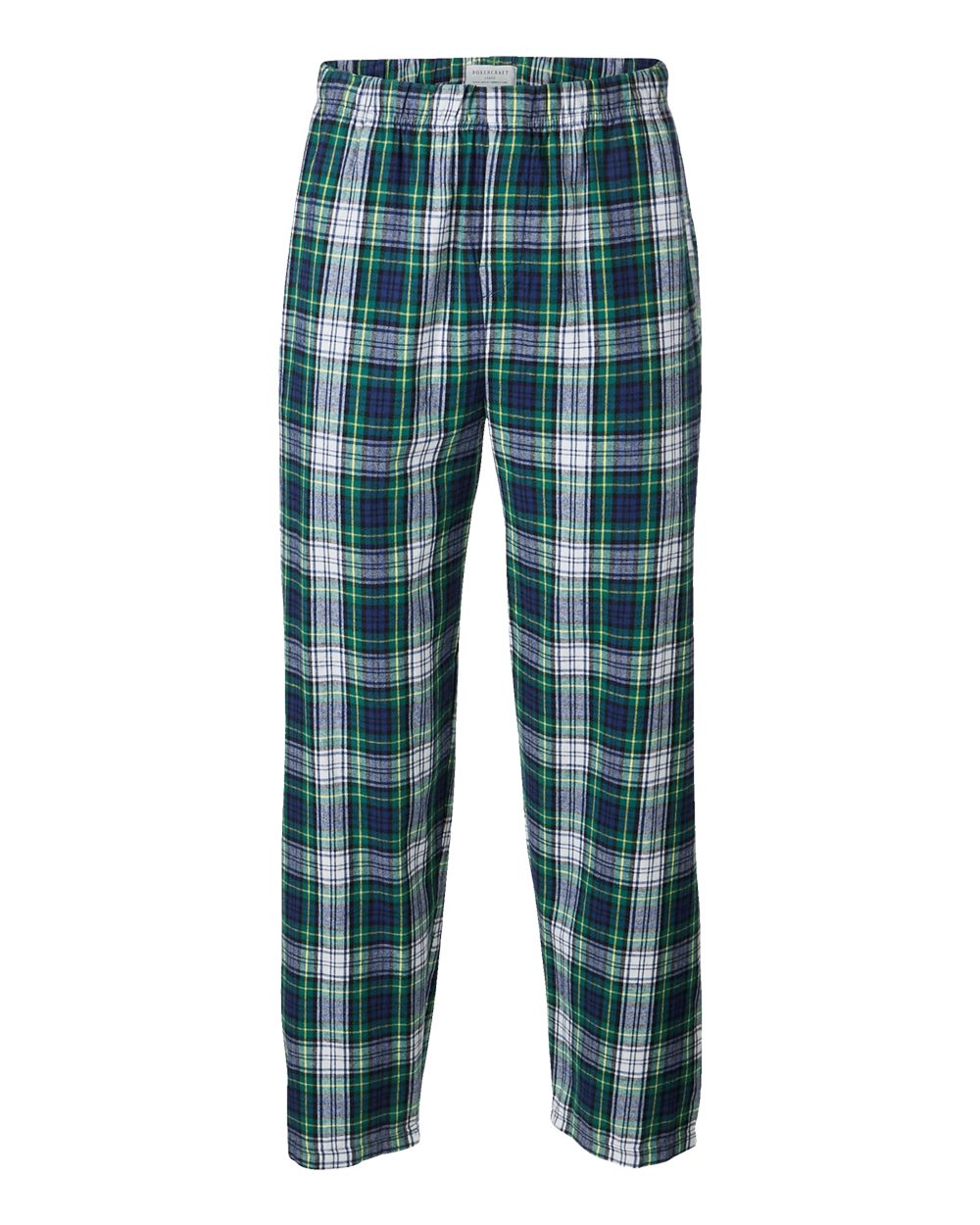 Front View of Gordon Plaid Harley Flannel Pants - BM6624