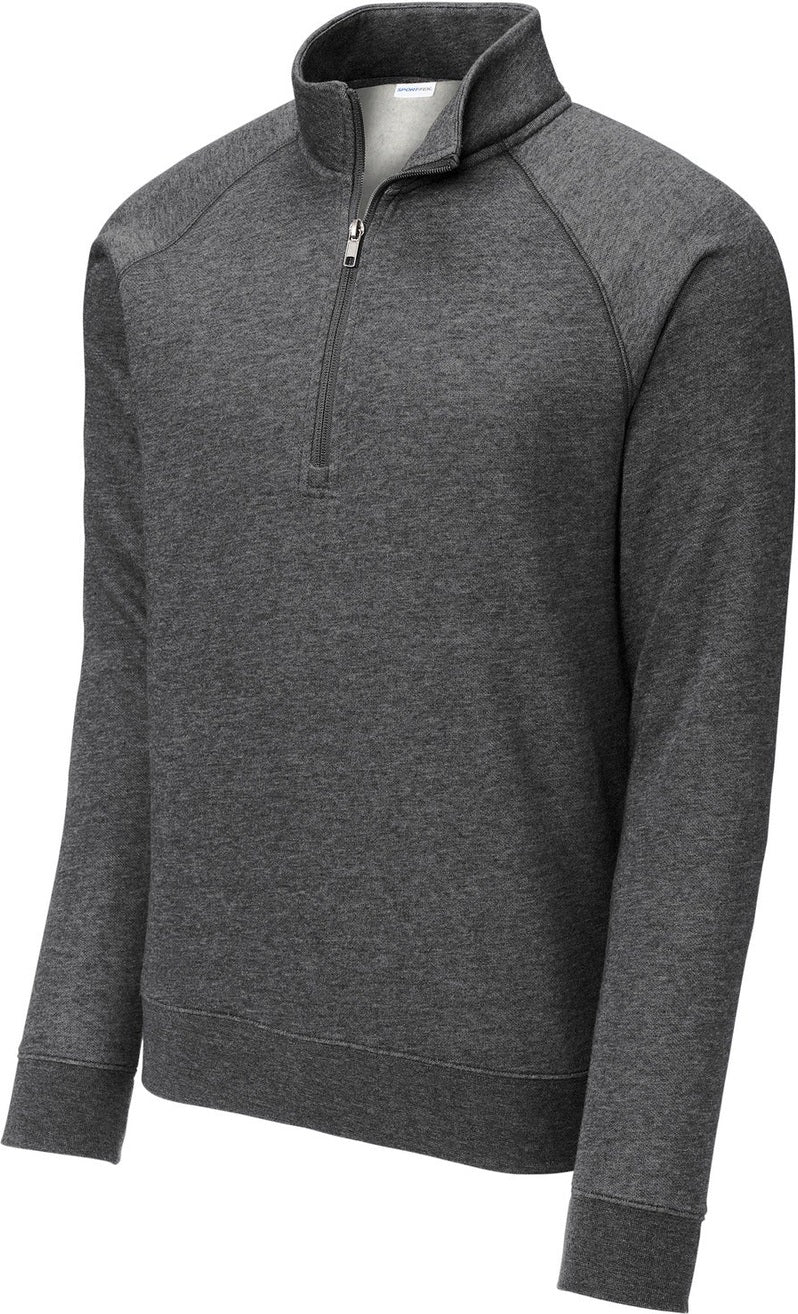 Front View of GphHeather Sport-Tek Drive Fleece 1/4-Zip Pullover STF202