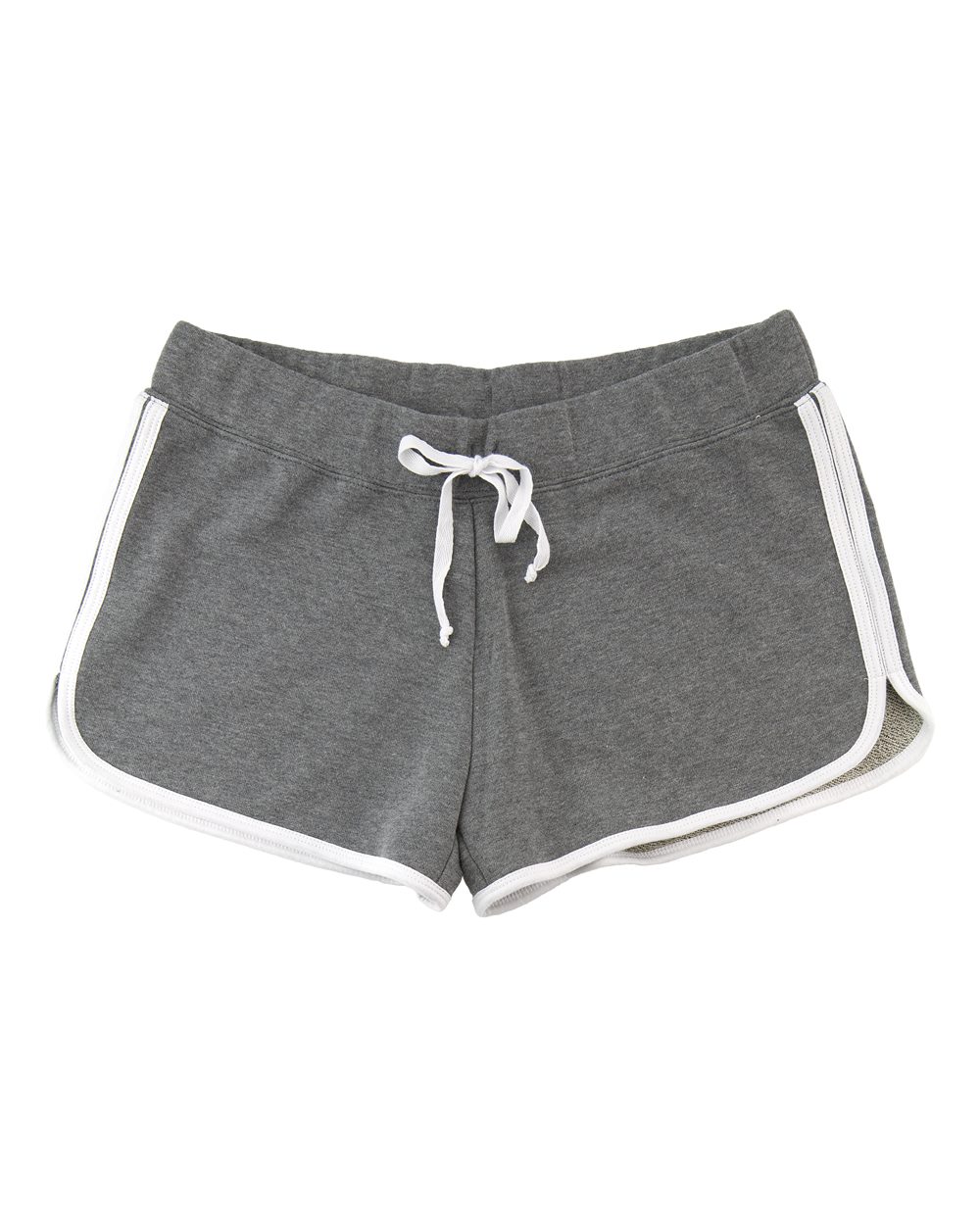 Front View of Granite/ White Women’s Relay Shorts - R65