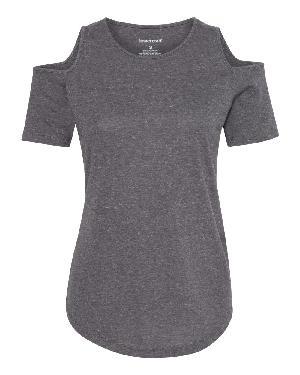 Front View of Granite Women's Cold Shoulder T-Shirt - T32