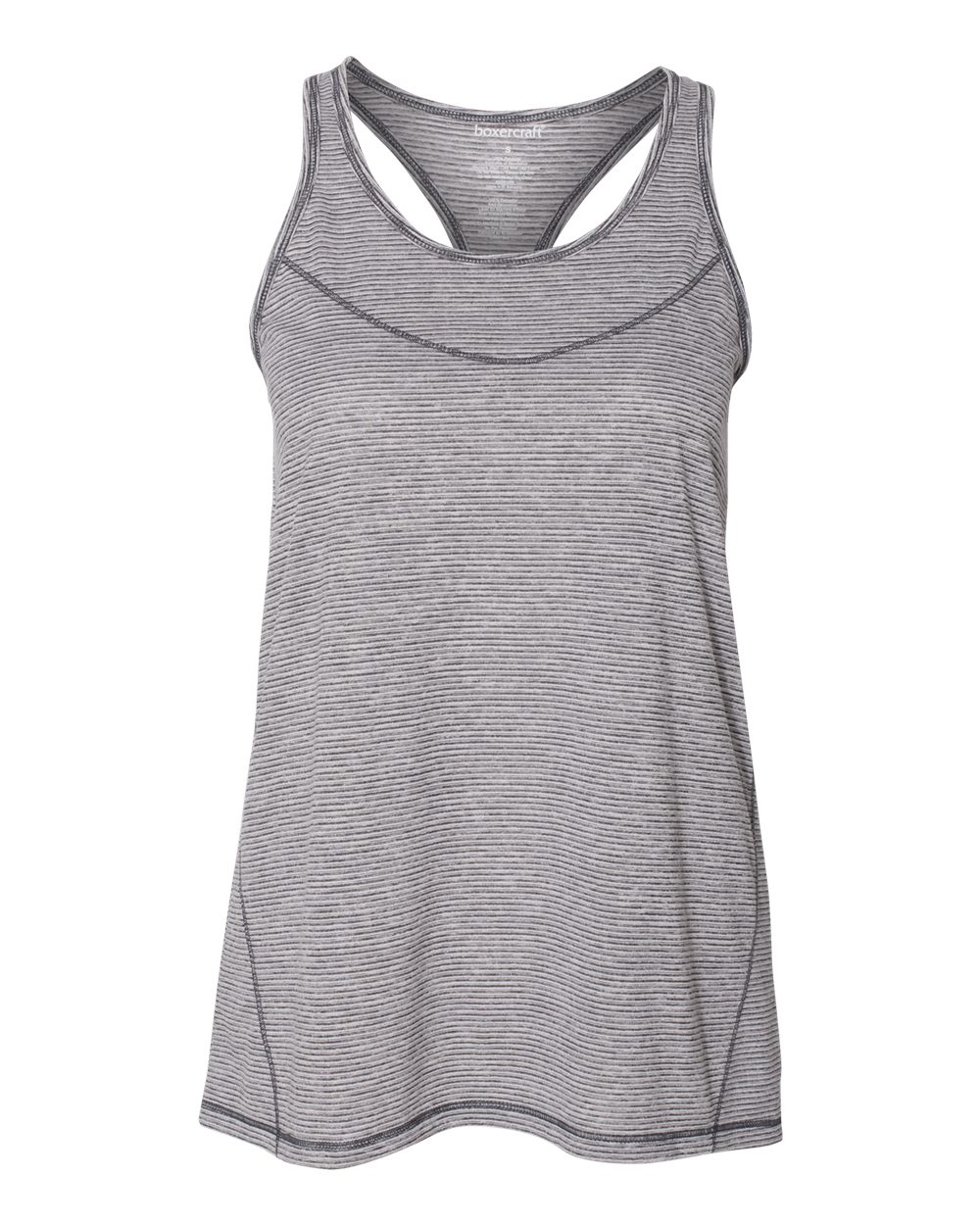 Front View of Granite Women's Tiger Slub Racerback Tank Top - T81