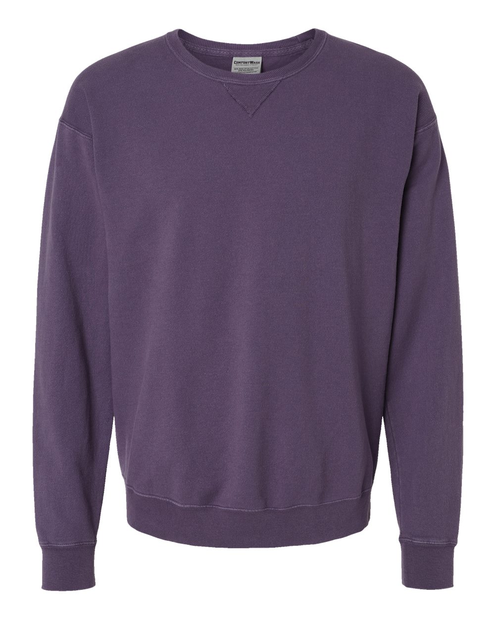 Front View of Grape Soda Garment-Dyed Crewneck Sweatshirt - GDH400