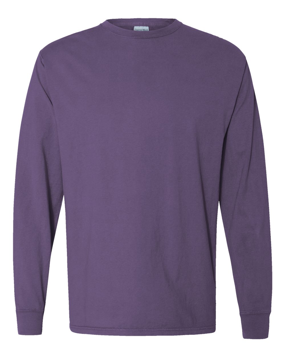 Front View of Grape Soda Garment-Dyed Long Sleeve T-Shirt - GDH200