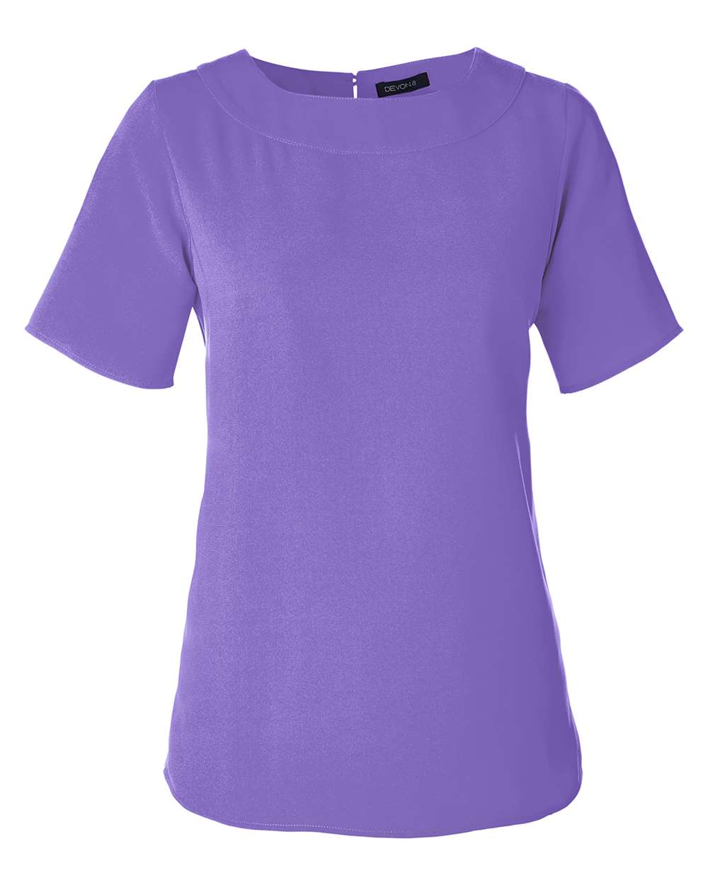 Front View of Grape Women's Perfect Fit™ Boat Neck Blouse - DP613W