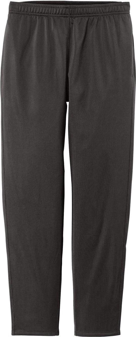 Front View of Graphite Grey Sport-Tek Women's Tricot Track Jogger. LPST95