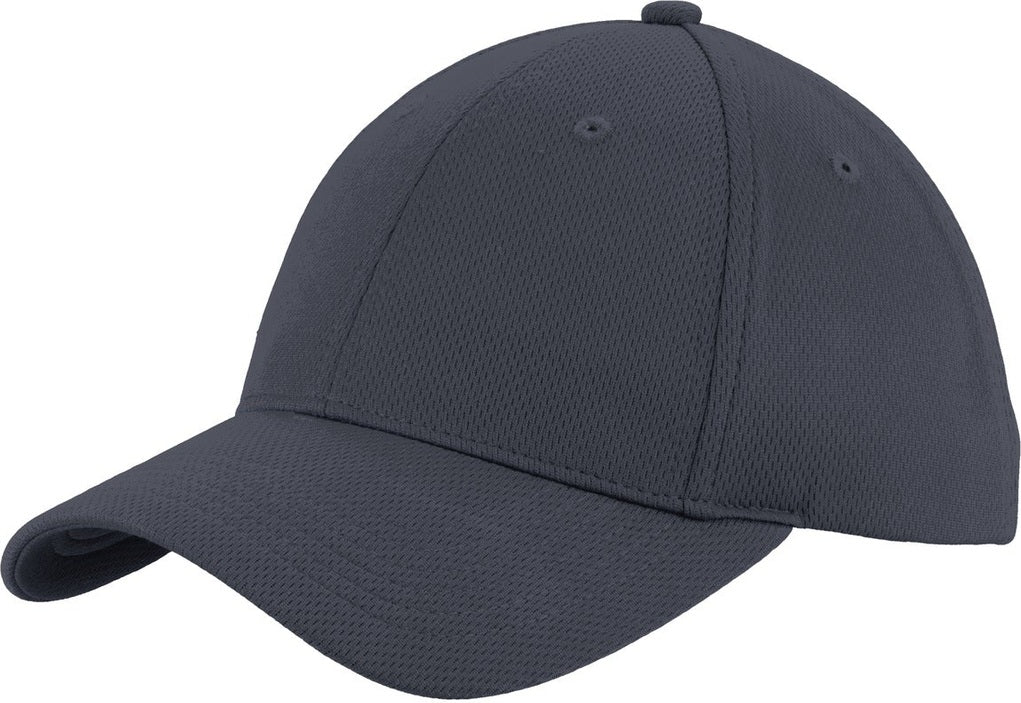 Front View of Graphite Grey Sport-Tek Youth PosiCharge RacerMesh Cap. YSTC26