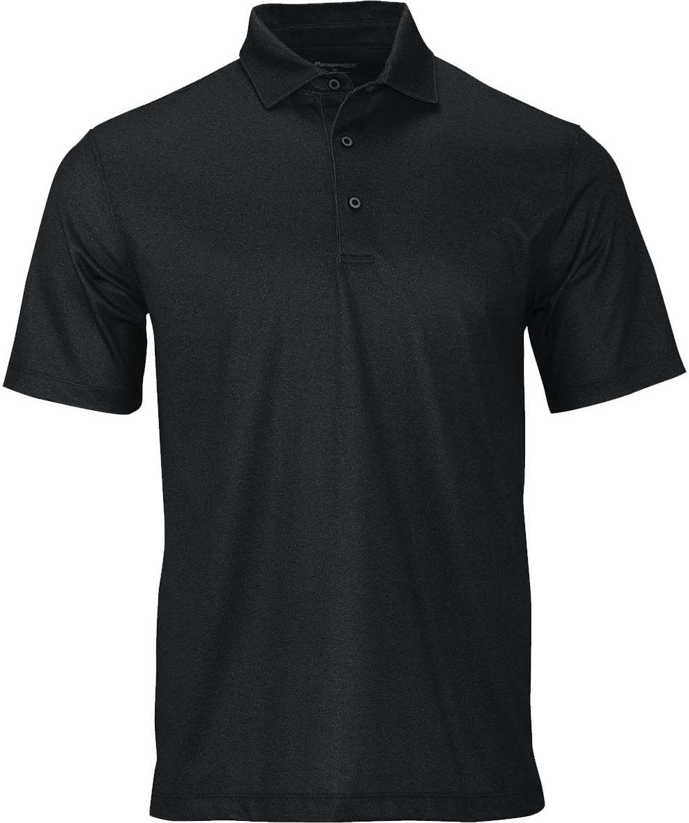 Front View of Graphite Heather Derby Sublimated Heathered Polo - 152