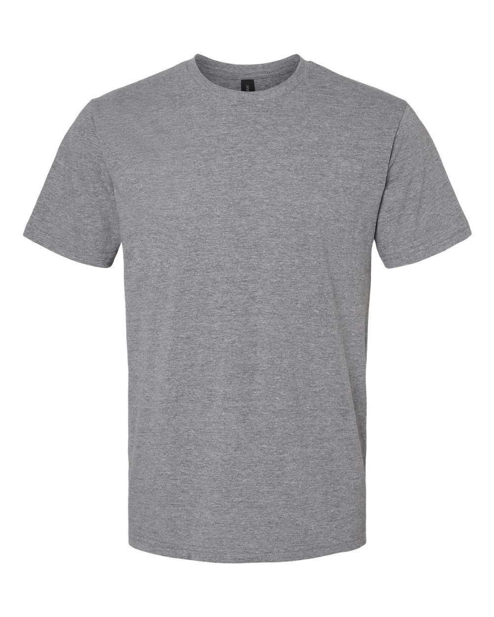 Front View of Graphite Heather Softstyle® Midweight T-Shirt - 65000