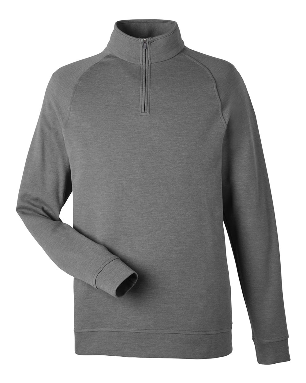 Front View of Graphite Melange Men's New Classics® Charleston Quarter-Zip Pullover - DG481