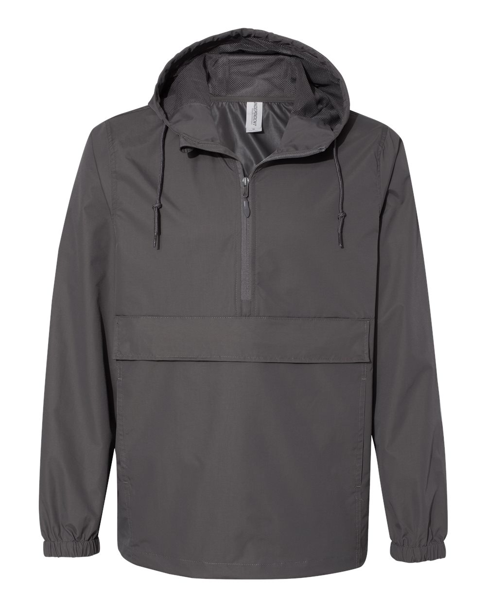 Front View of Graphite Nylon Anorak - EXP94NAW