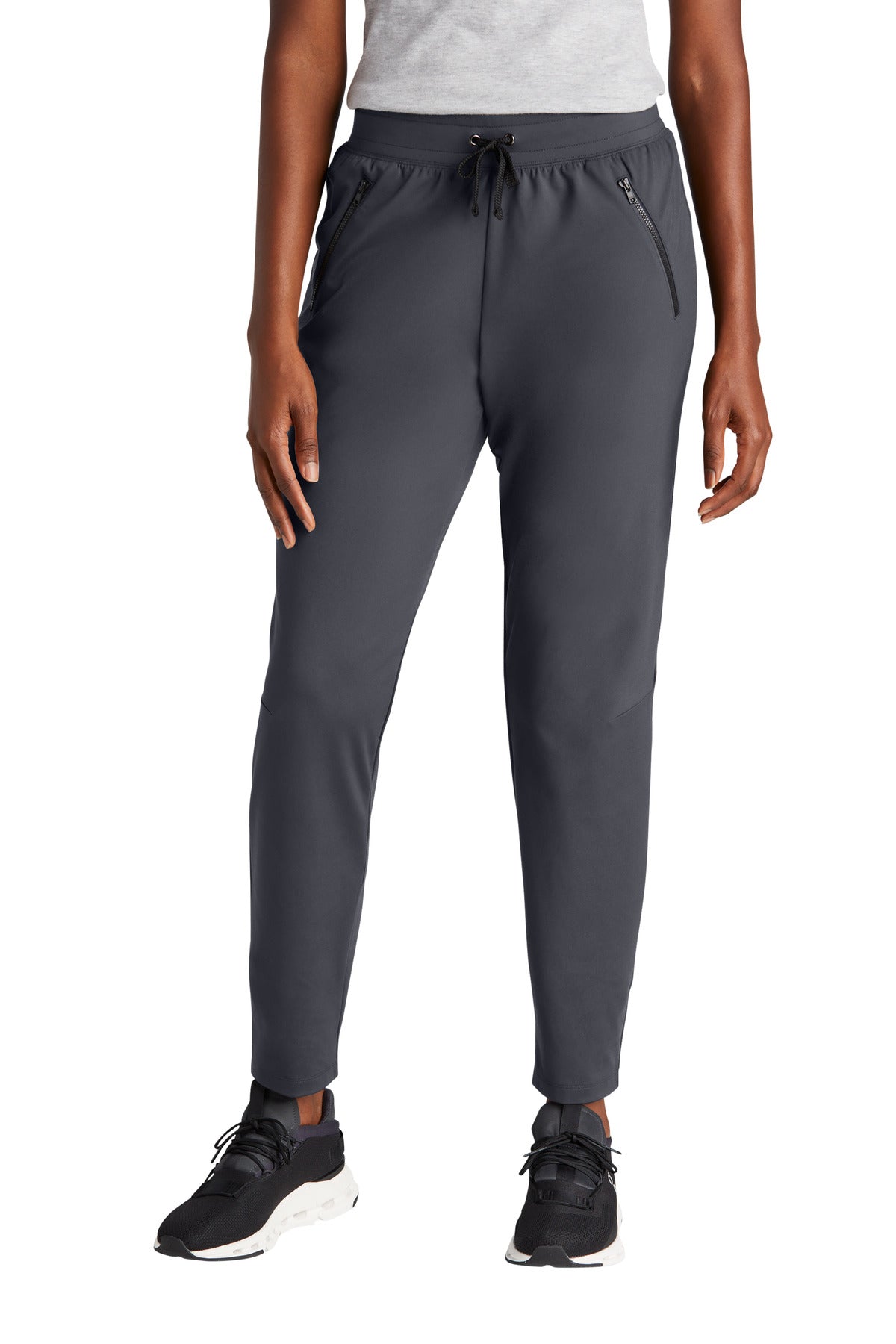 Front View of Graphite Sport-Tek Women's Circuit Jogger LPST871