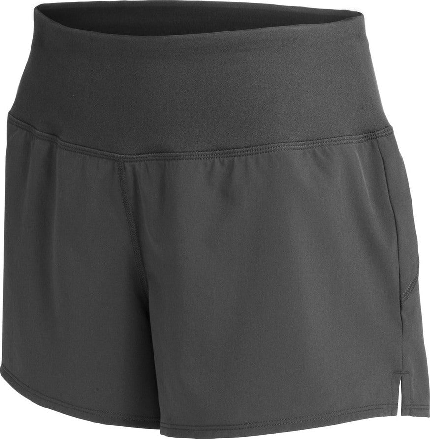 Front View of Graphite Sport-Tek Women's Repeat Short LST485