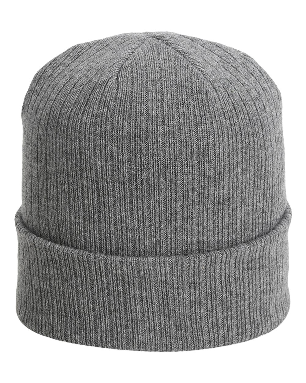 Front View of Graphite The Edelweiss Cuffed Beanie - 6012