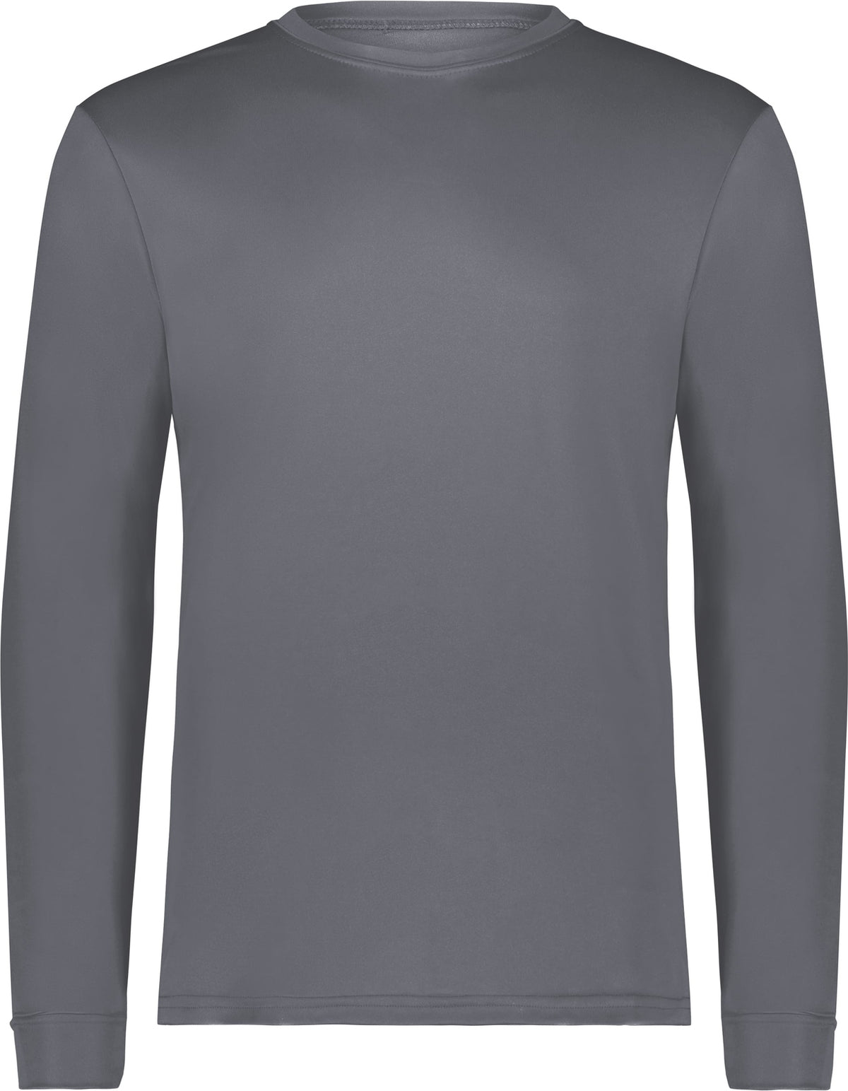 Front View of GRAPHITE WICKING LONG SLEEVE T-SHIRT