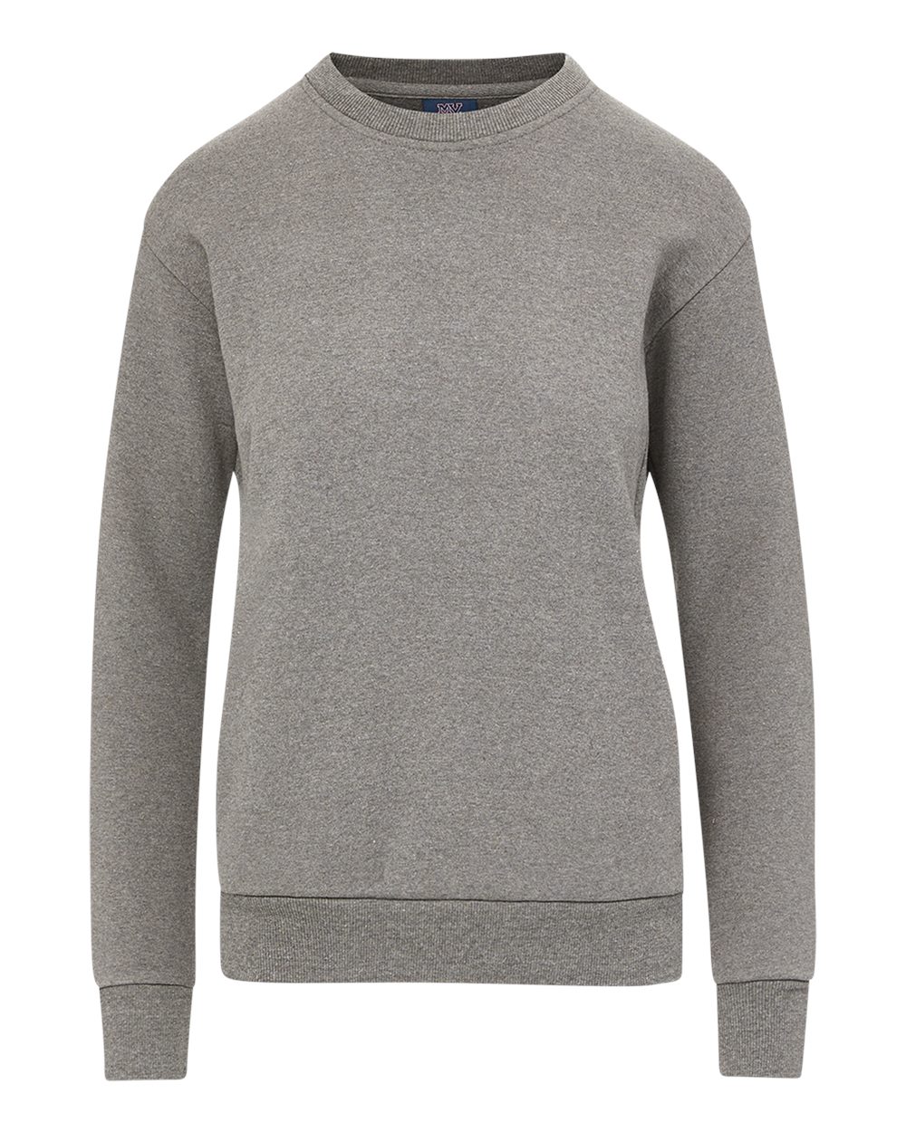 Front View of Graphite Women's Raelynn Cloud Fleece Crewneck Sweatshirt - W23140 plain