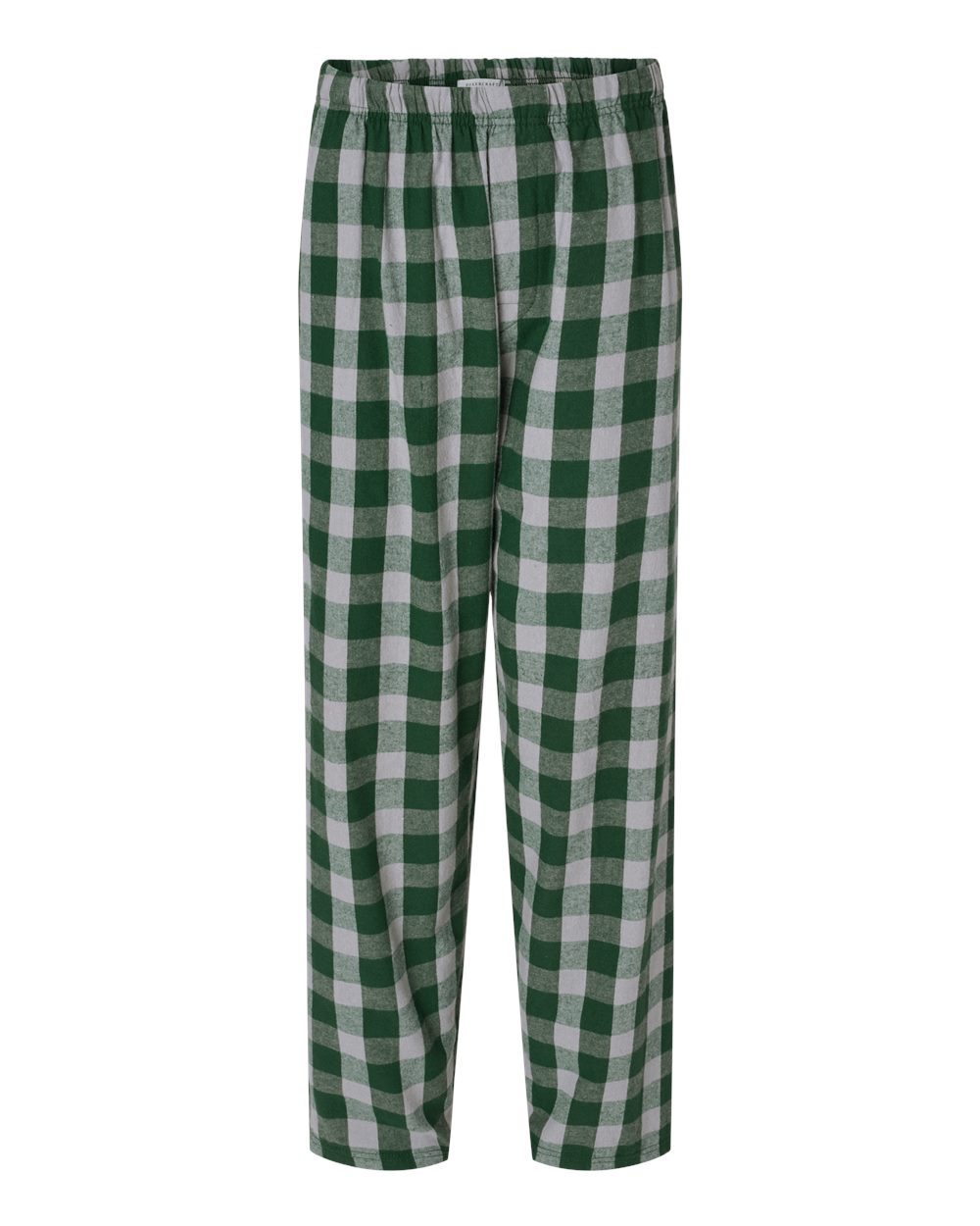 Front View of Green/ Oxford Buffalo Harley Flannel Pants - BM6624