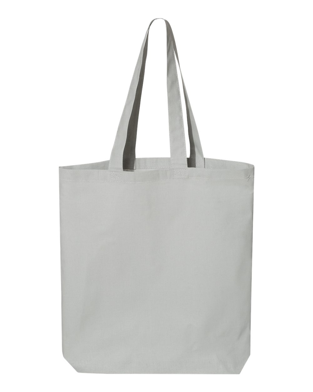 Front View of Grey 12L Economical Tote - QTBG