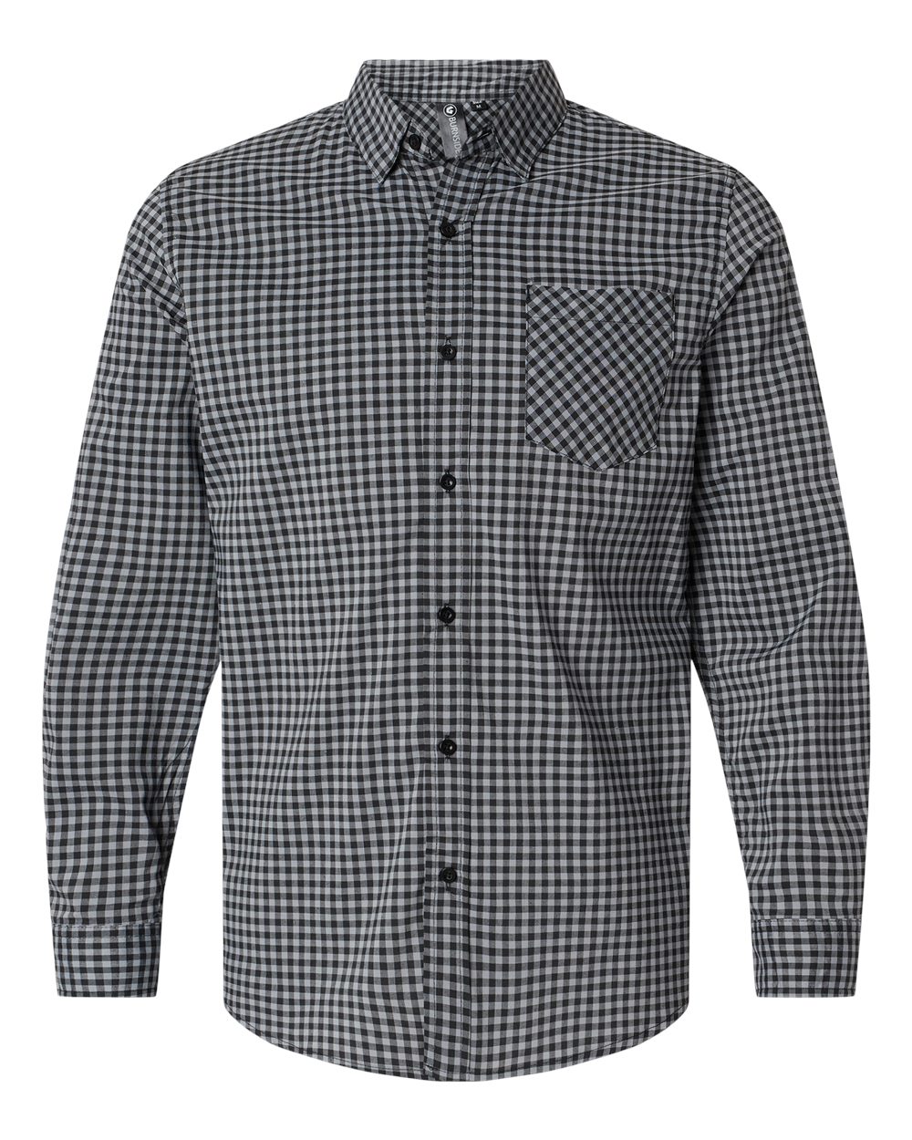 Front View of Grey/ Black Technical Stretch Burn Shirt - 3291