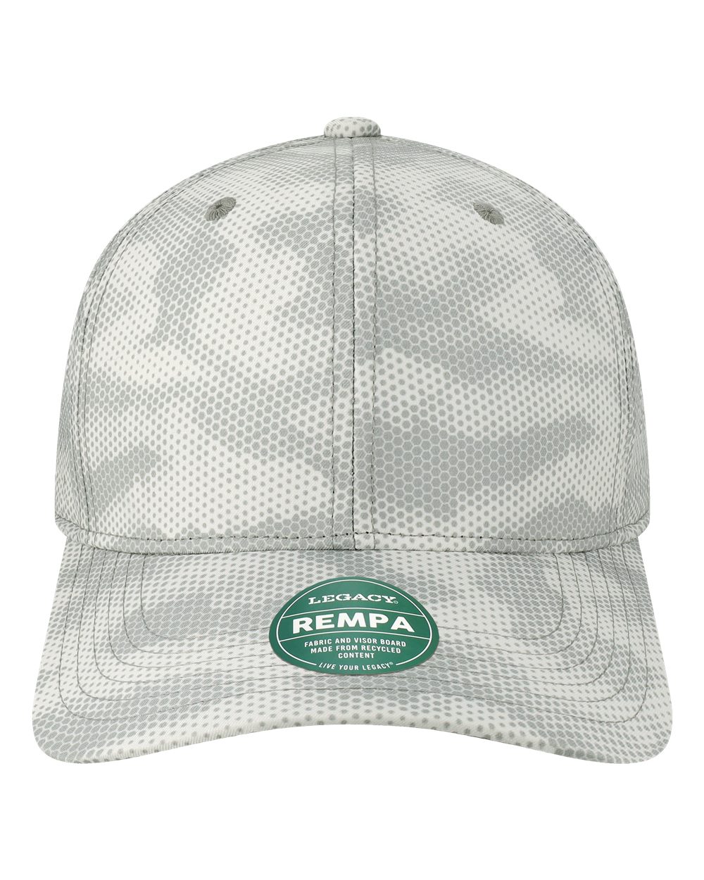 Front View of Grey Camo Dots Reclaim Mid-Pro Adjustable Cap - REMPA