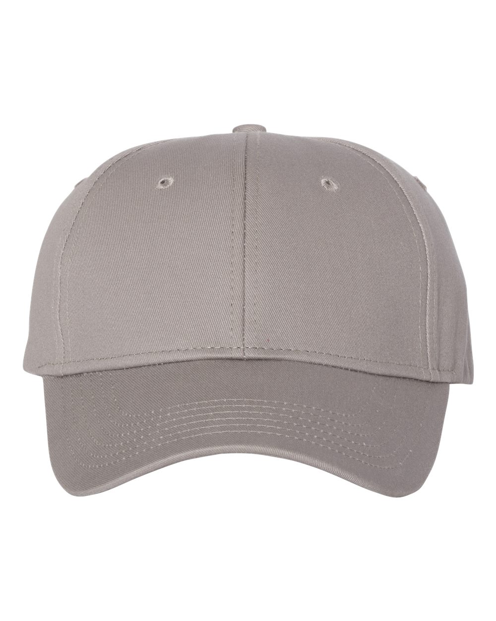 Front View of Grey Chino Cap - VC600