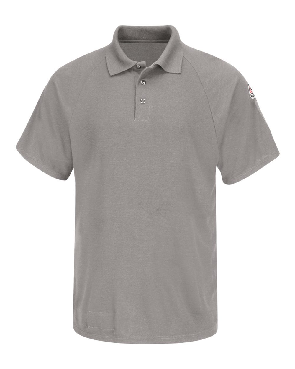 Front View of Grey Classic Short Sleeve Polo - CoolTouch®2 - SMP8