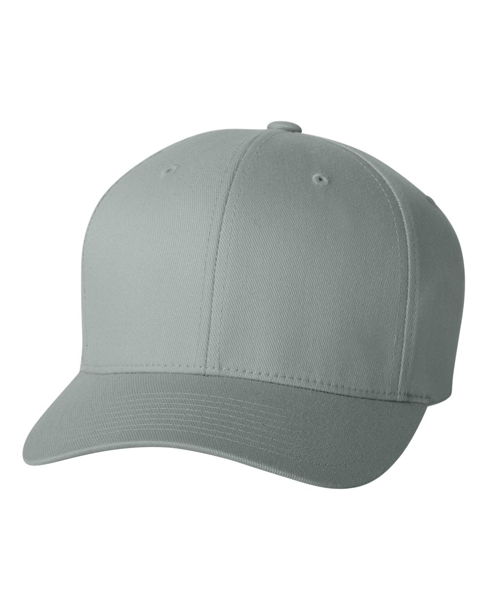 Front View of Grey Cotton Blend Cap - 6277
