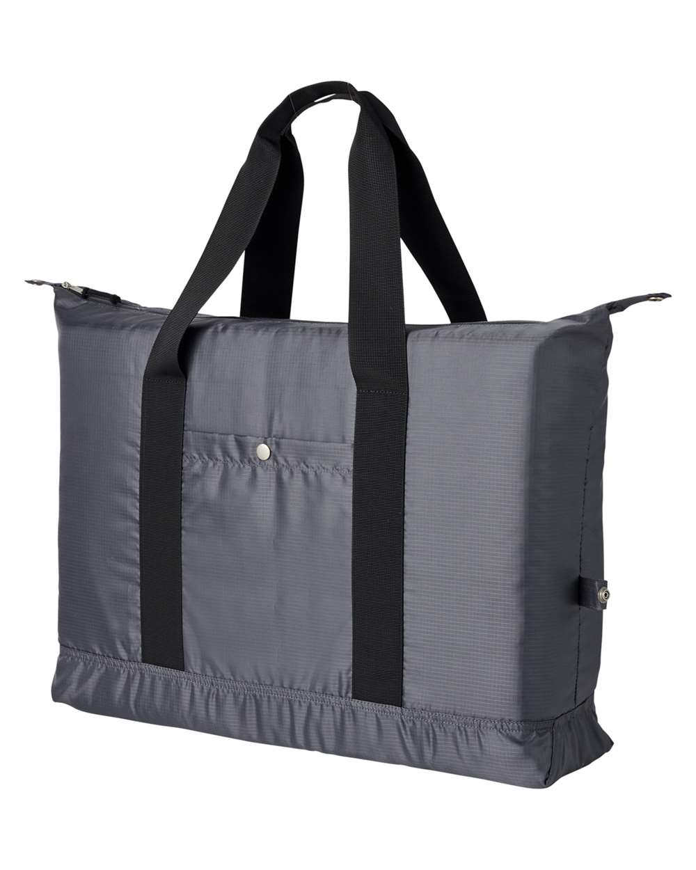 Front View of Grey Getaway Duffel - BE279