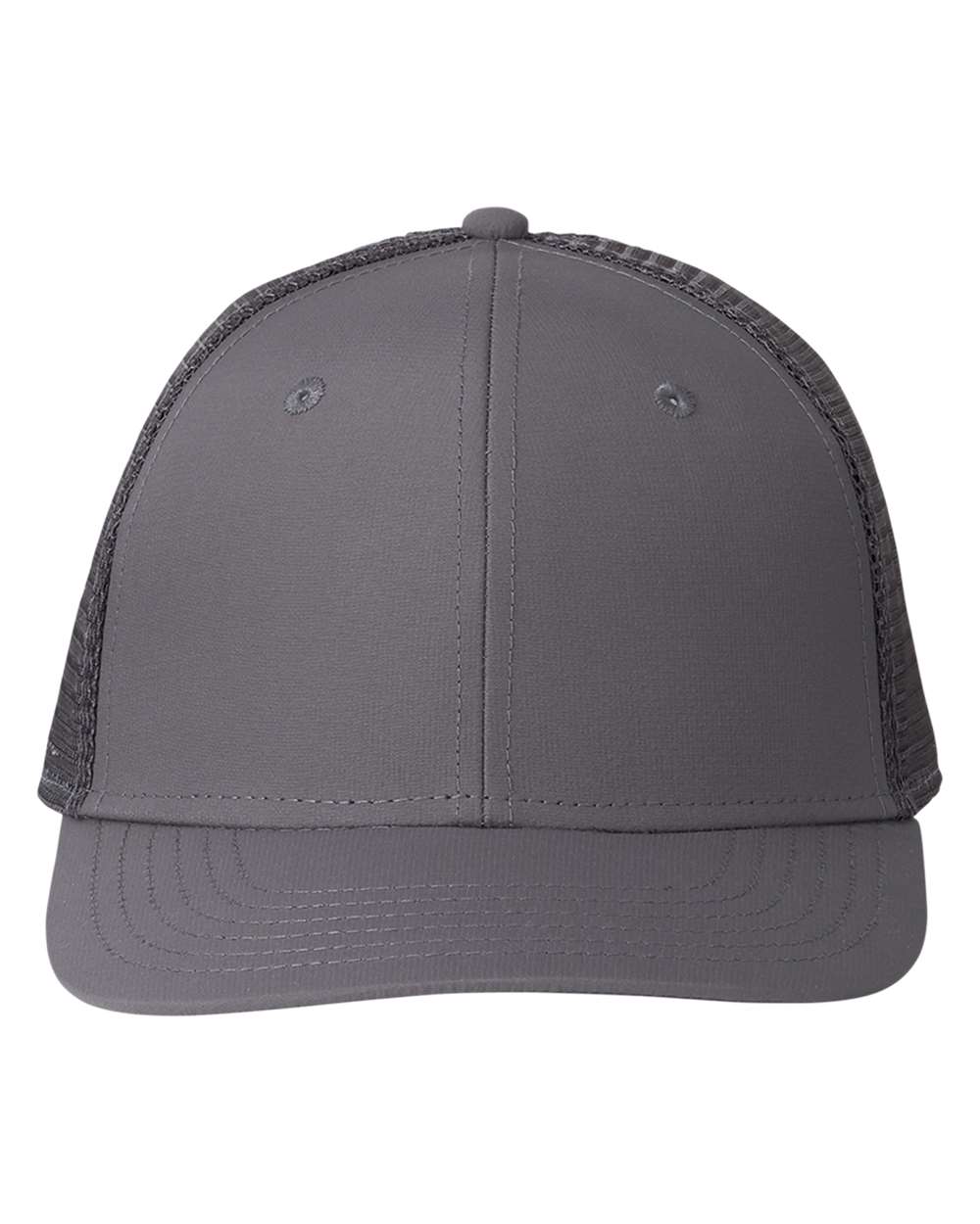 Front View of Grey Harbor Performance Trucker Cap - F001779