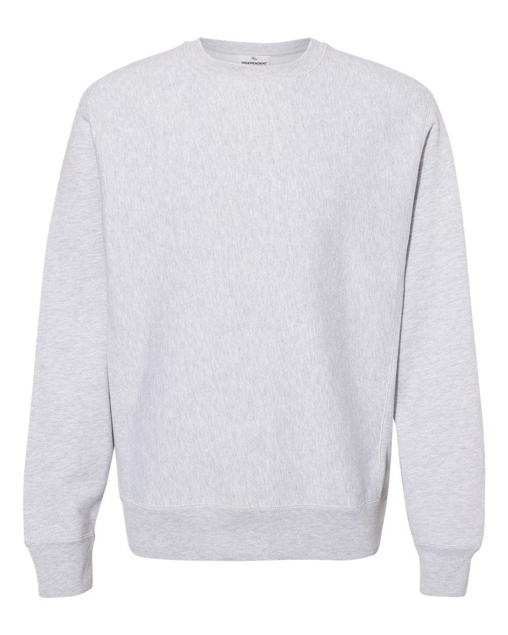 Front View of Grey Heather Legend - Premium Heavyweight Cross-Grain Crewneck Sweatshirt - IND5000C