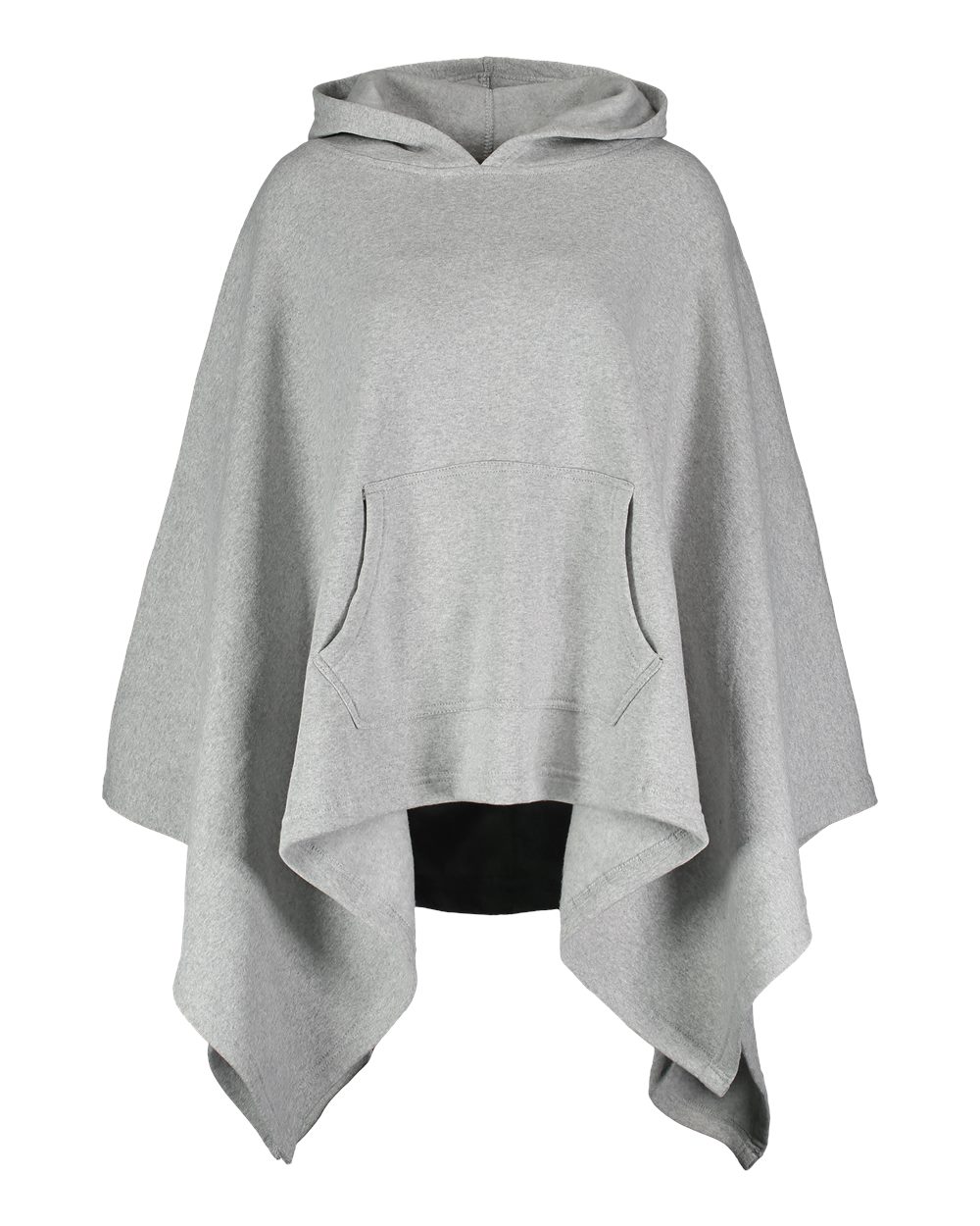 Front View of Grey Heather Women's Amanda Poncho - W17125